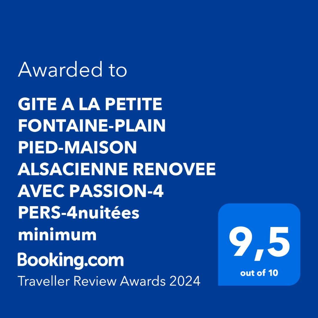 Gite A La Petite Fontaine-Plain Pied-Maison Alsacienne Renovee Avec Passion-4 Pers-4Nuitees Minimum Langensoultzbach Room photo